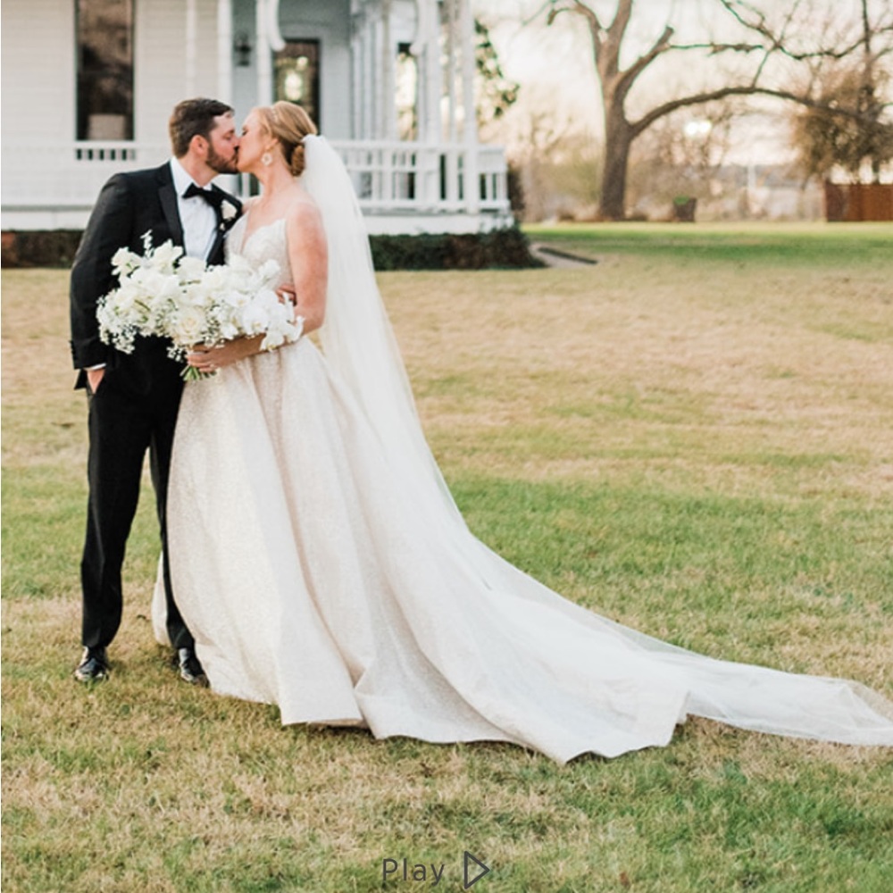Cathedral length white veil